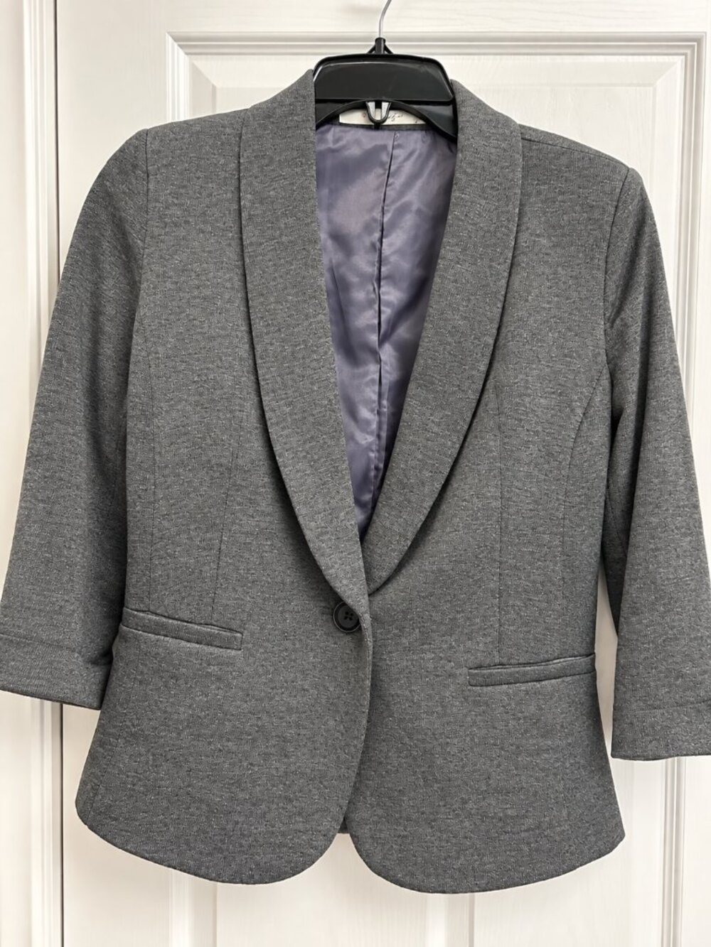 Casual Gibson Gray Blazer 3/4 Sleeve